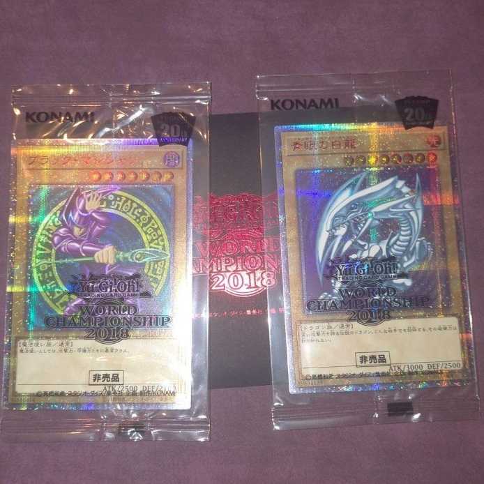 Yu-Gi-Oh WCS 2018 Blue-Eyes White Dragon Black Magician 20th Secret Rare