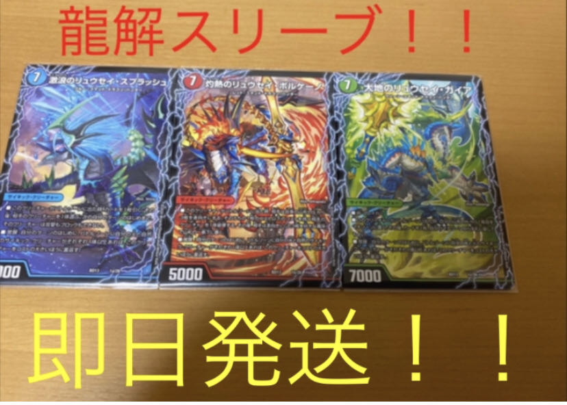 3セット!3d 龍解スリーブ デドダムボアロアックスディアボロスバトライ刃