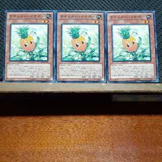 Popotan] Yu-Gi-Oh! 7049 Naturia Pineapple 3-card set, normal.