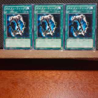 【ぽぽたん】遊戯王　9936　 ポイズン・ファング　3枚セット　ノーマル