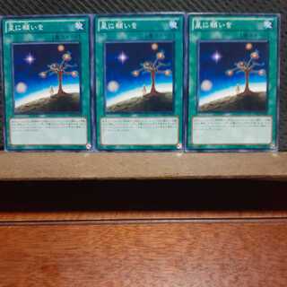 【ぽぽたん】遊戯王 6243  星に願いを　3枚セット　ノーマル