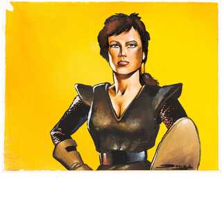 《ベナリアの勇士/Benalish Hero》原画 Original Paint