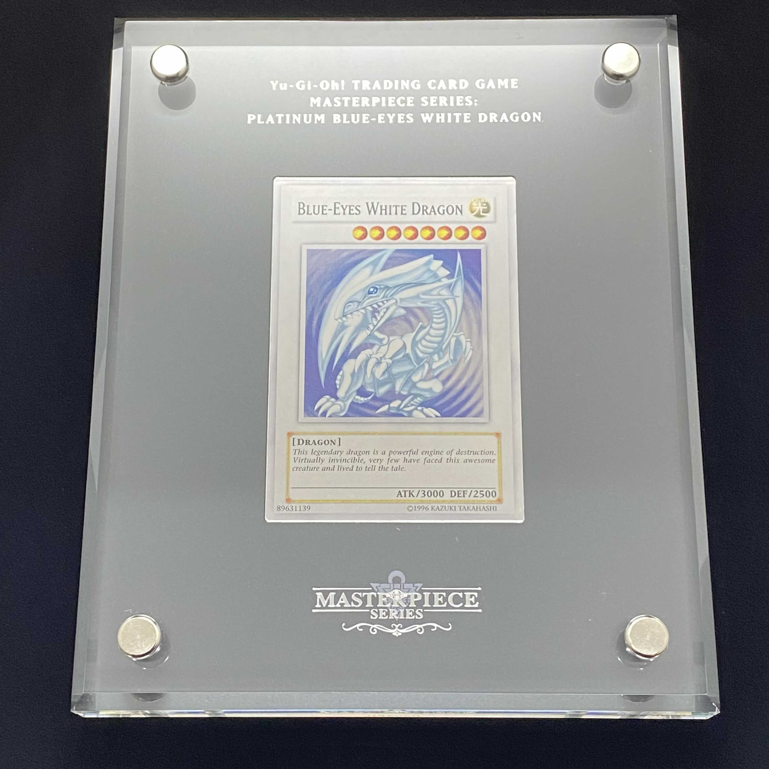 英語版 純銀ブルーアイズ Platinum Blue-Eyes 遊戯王OCG】プラチナカラーのブルーアイズホワイトドラゴンが