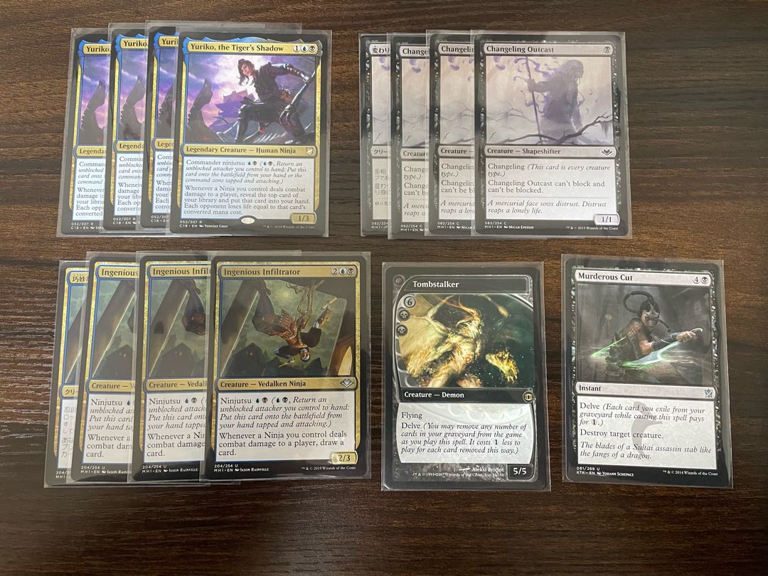Yuriko, the Tiger's Shadow" / Ninja Deck Parts / mtg / Ingenious Infiltrator, etc.