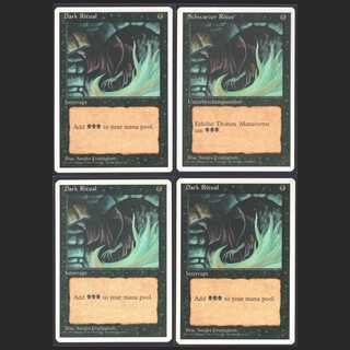 [English/Doitsu] Dark Ritual [4ED] [Near Mint] 4 sheets/Control: MM0402A