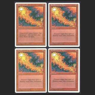 [English/Doitsu] Red Elemental Blast [4ED] [Near Mint] 4 cards/Control: MM0404A