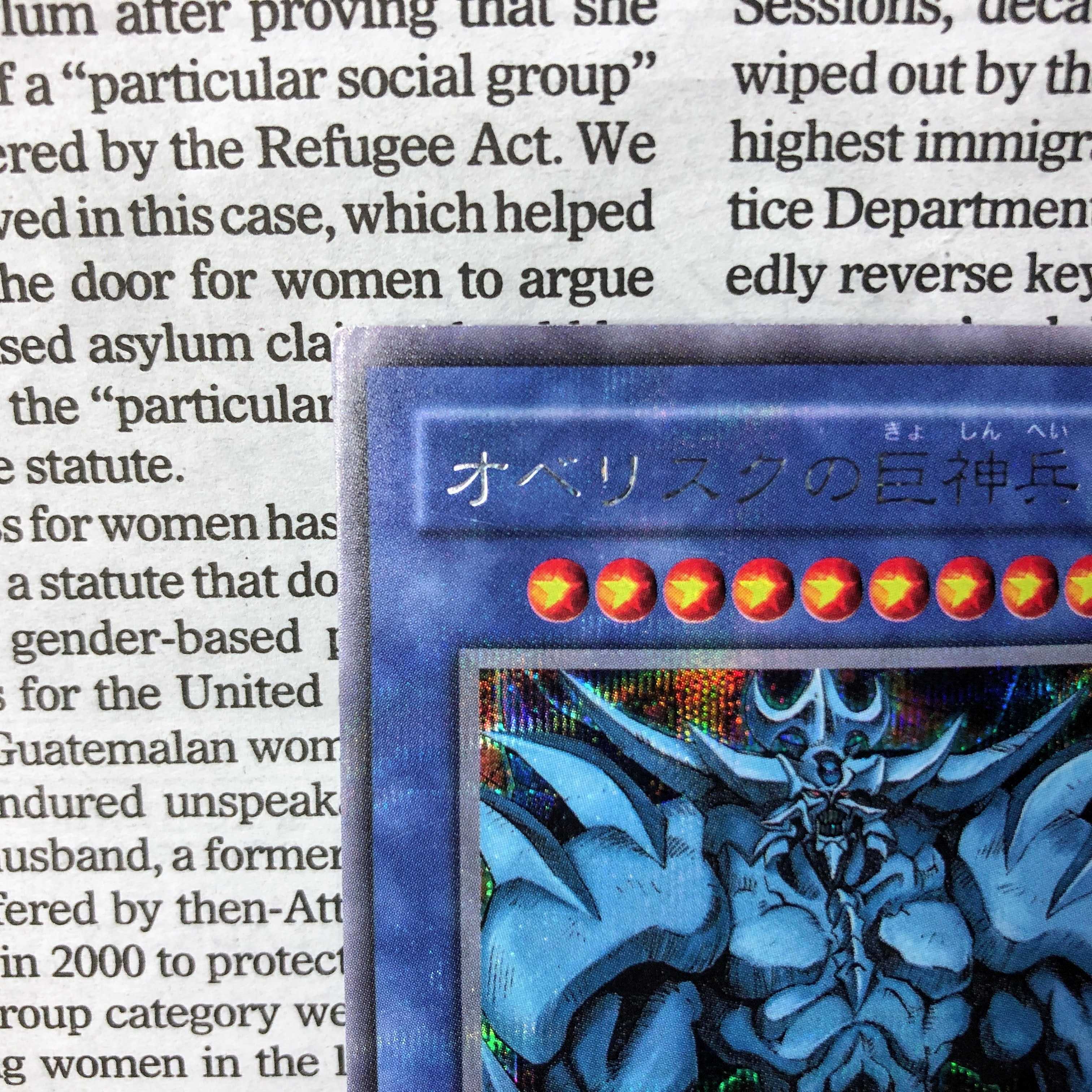 YU01 Obelisk the Tormentor Secret Rare