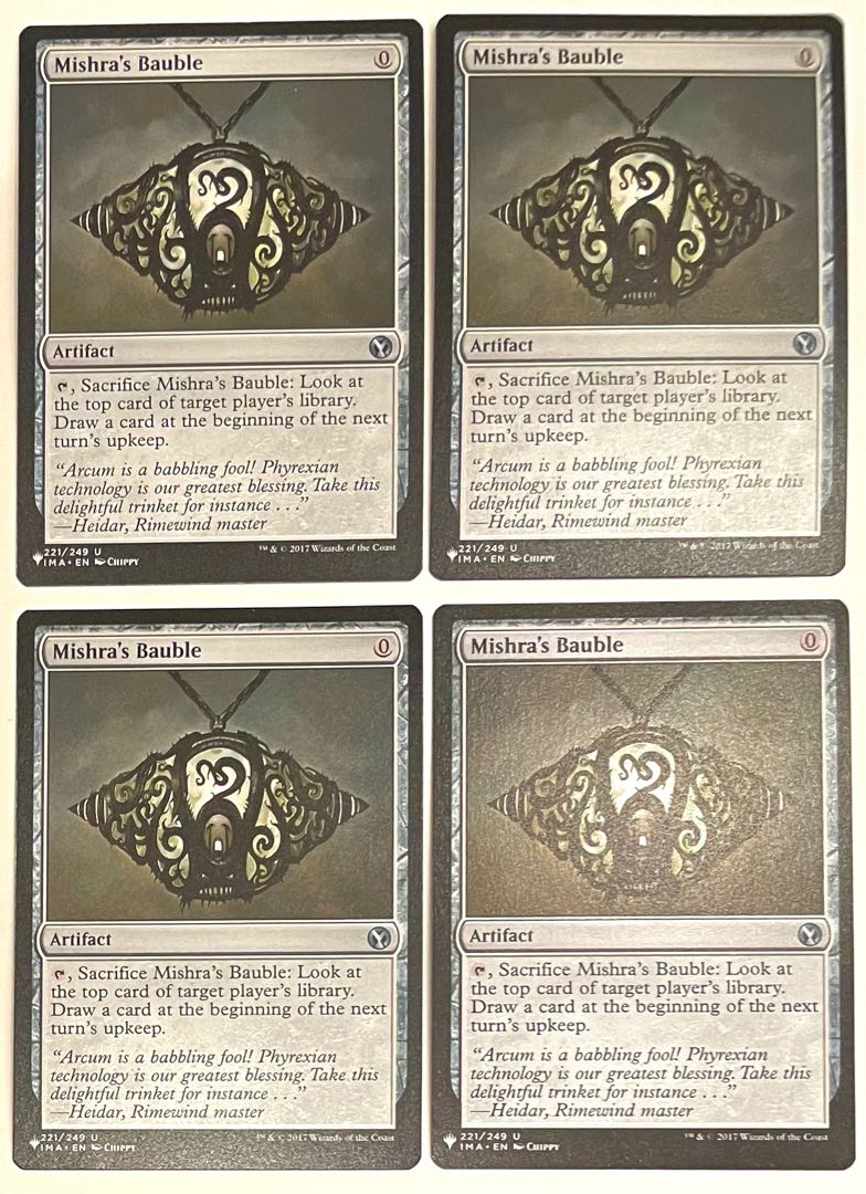 ミシュラのガラクタ 英語版 四枚セット MTG ミシュラのガラクタ Bauble