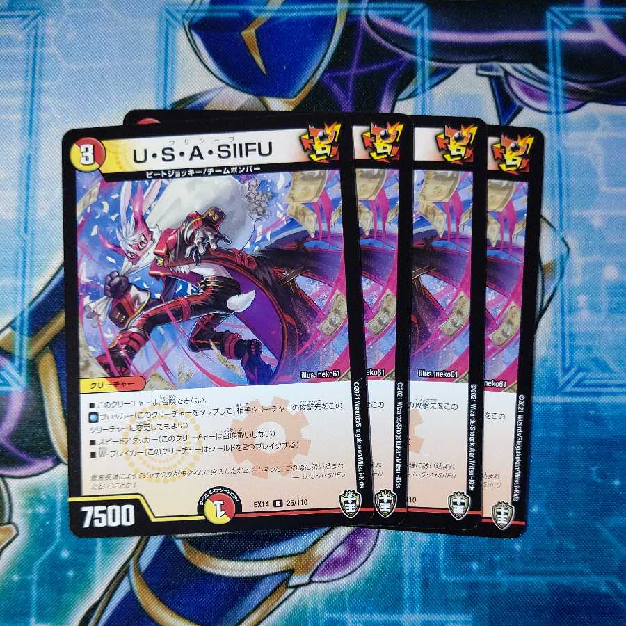 U-S-A-SIIFU R Set of 4