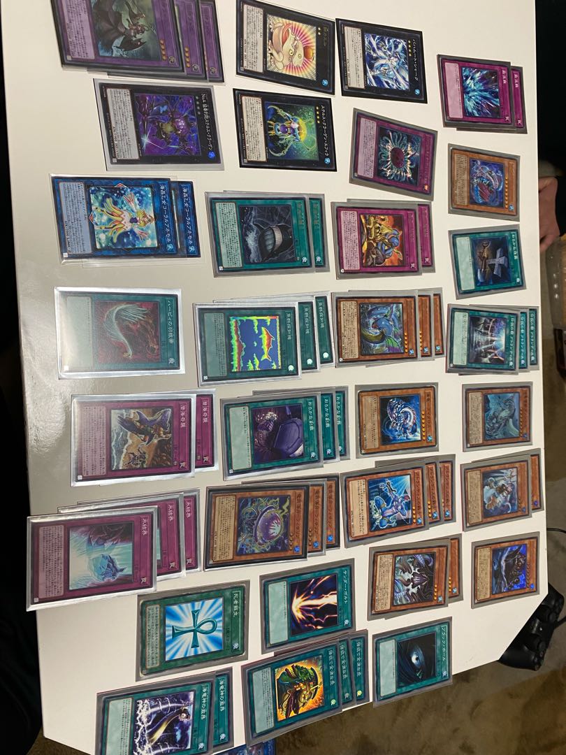 A large number of Yu-Gi-Oh!
