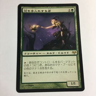 花を手入れする者　日