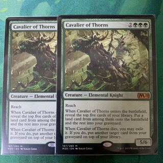 茨の騎兵 / Cavalier of Thorns 2枚　英語