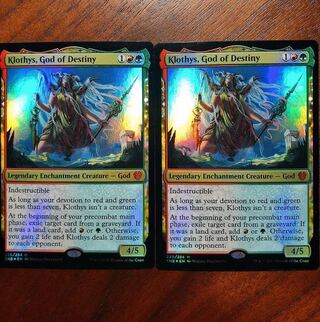 Klothys, God of Destiny Mythical Rare Foil English Version Set of 2