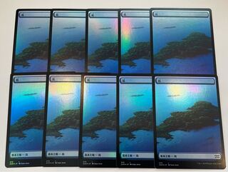 ダブルマスターズ　フルアート島FOIL 10枚セット