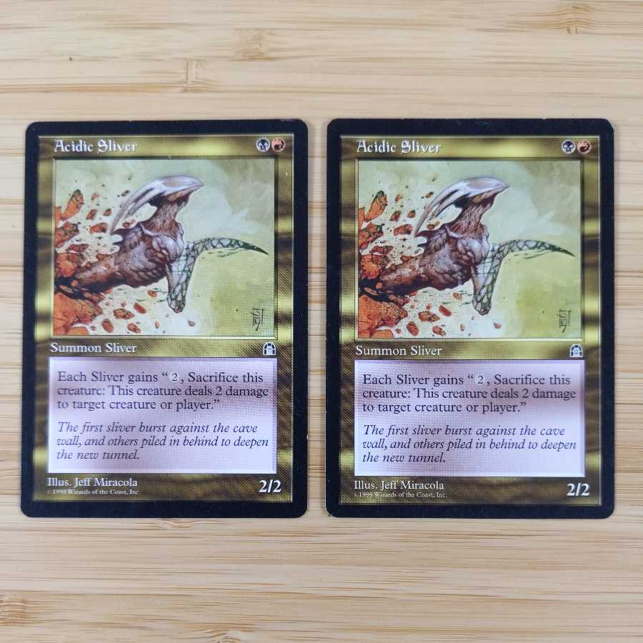 MTG Acidic Sliver (English) Set of 2 Strong Hold