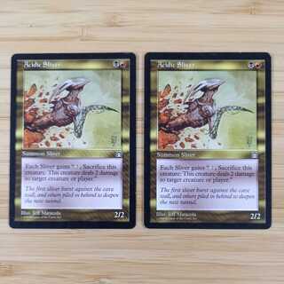 MTG Acidic Sliver (English) Set of 2 Strong Hold