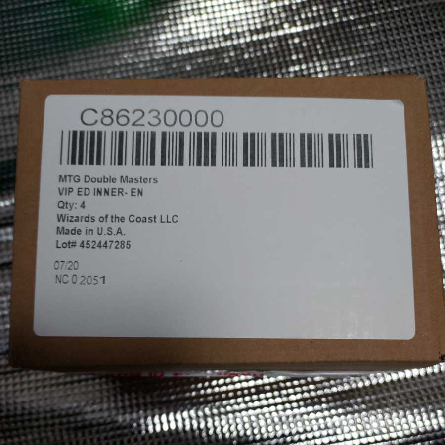 Double Masters VIP English Version 4 pcs Inner Carton