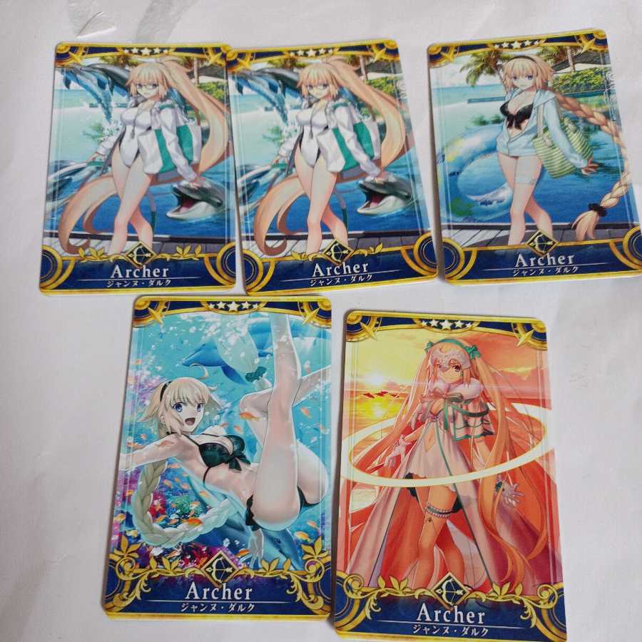 FGO Arcade 5 stars re-listed & with Jeanne d'Arc Water wear version