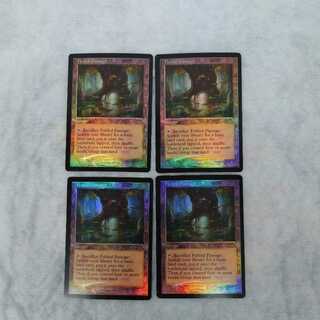 MTG Fabled Passage foil English Version Old Frame Promo Set of 4