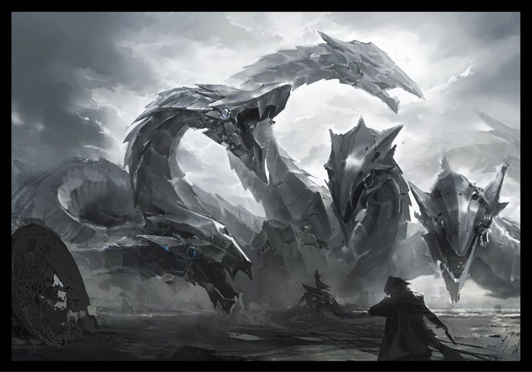 Yu-Gi-Oh!" 1 Kaiser Ryo & Chimera Tech Over Dragon Sleeve, new, unused.