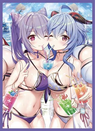 「原神」刻星＆甘雨 スリーブ 新品未使用品