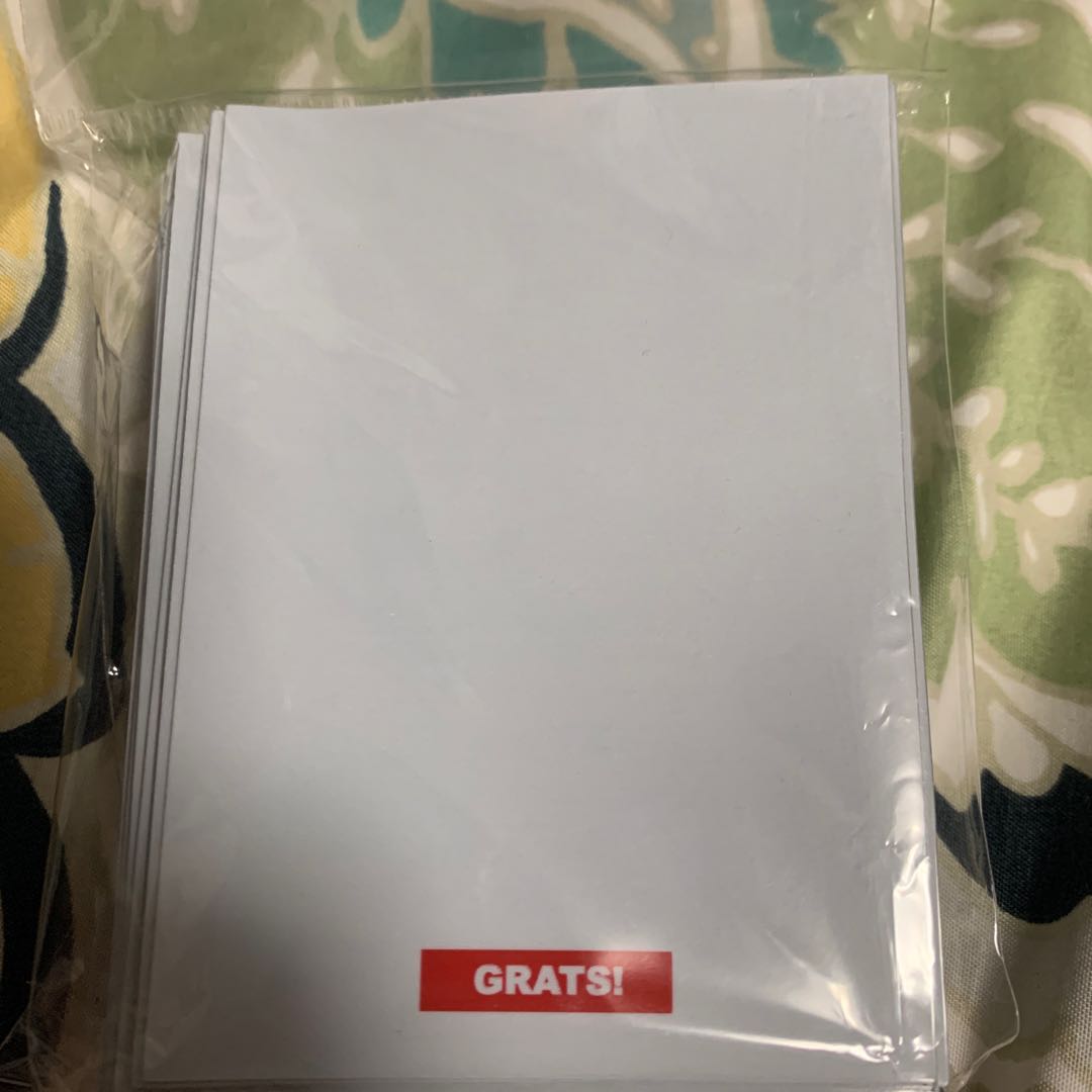 GRATS sleeve, unopened (tear on the outer bag)