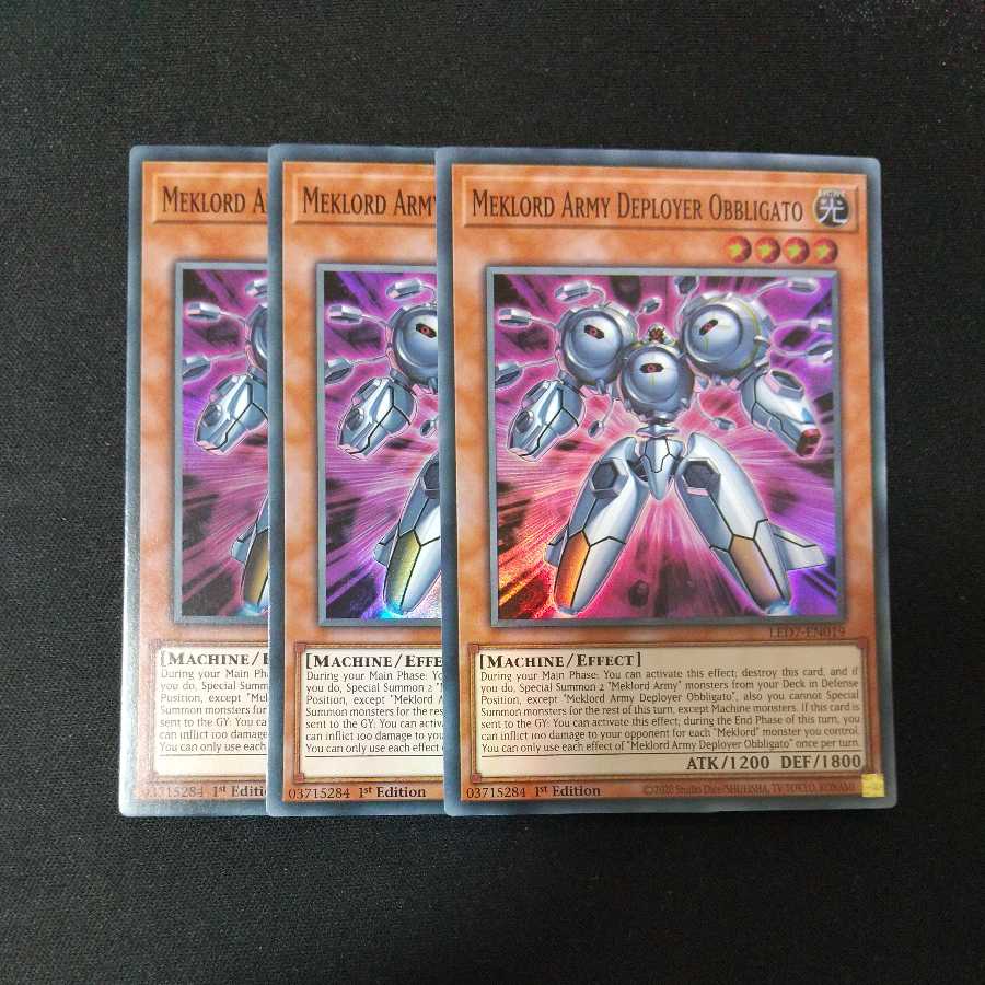 Meklord Army Deployer Obbligato Super Rare EU version lED7 1st edition