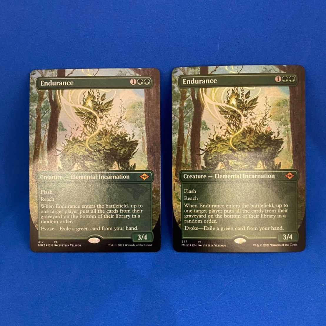 [Foil] ■Borderless ■"Endurance/Endurance" English version, set of 2