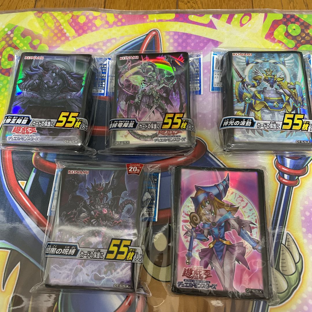 遊戯王 絶版スリーブ 5種 ブラックマジシャンガール スリーブ 未開封 他