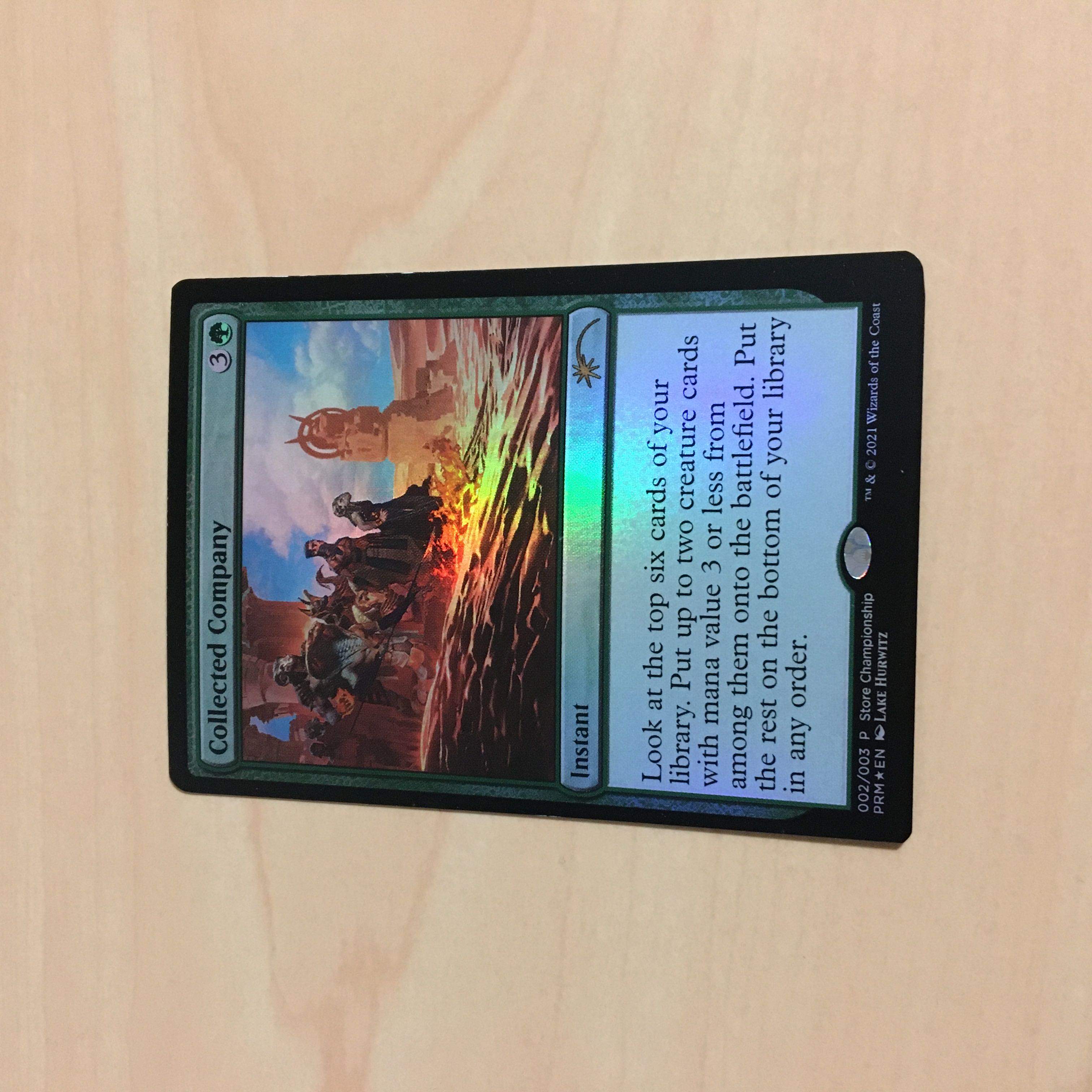 Collected Company PWCS promo foils