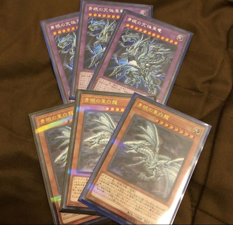 遊戯王 青眼の究極亜竜シク3枚、青眼の亜白龍ウルパラ 3枚