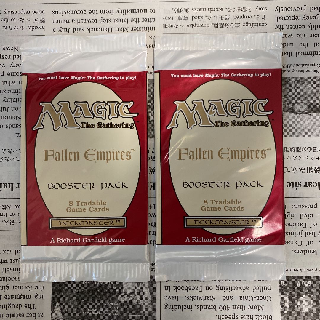 mtg フォールンエンパイア 未開封box
