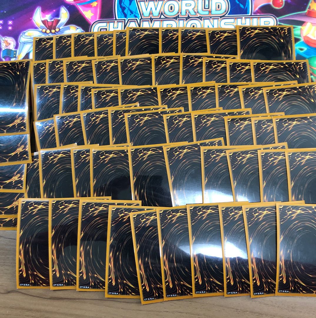 Yu-Gi-Oh! Official back side pattern sleeve, used, 65 pieces