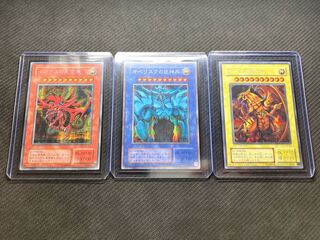 【美品級、三幻神セット】オシリスの天空竜　オベリスクの巨神兵　ラーの翼神竜