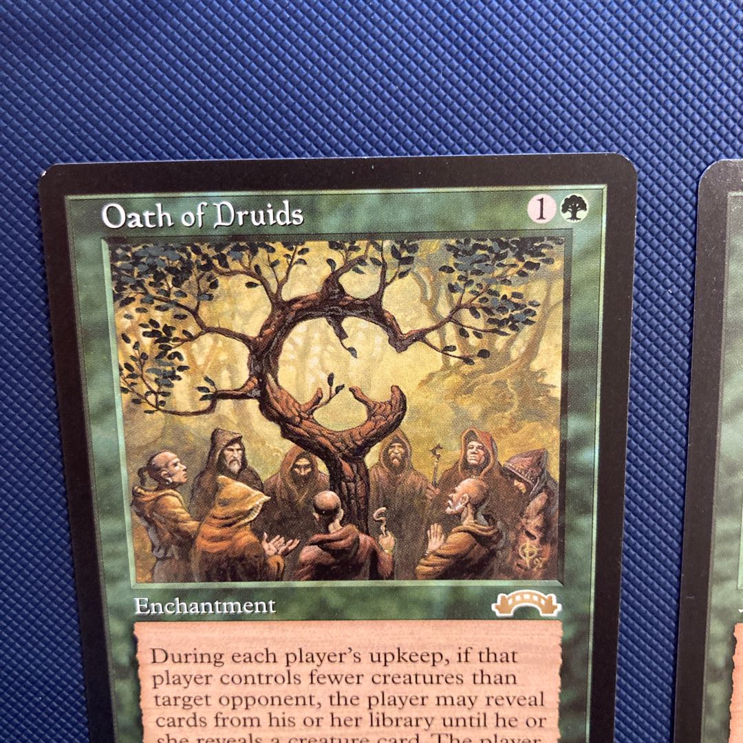 Oath of Druids, Day only; Propaganda, 2; Scroll Rack, 2; Rathi Dragon, 2; Static Orb, Japanese, English. Set