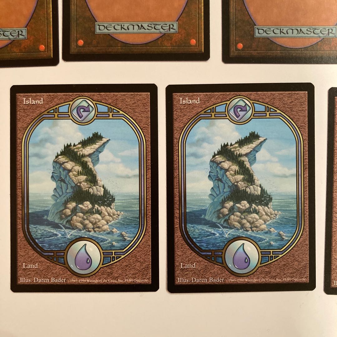 Set of 7 UGL Island Land Cards