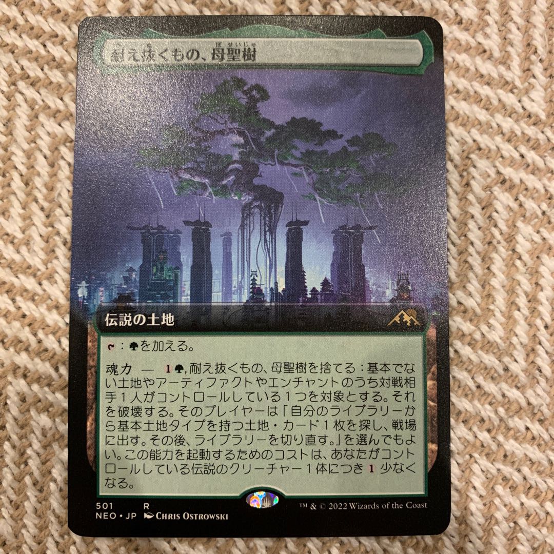 What endures, Mother Holy Tree, extended.