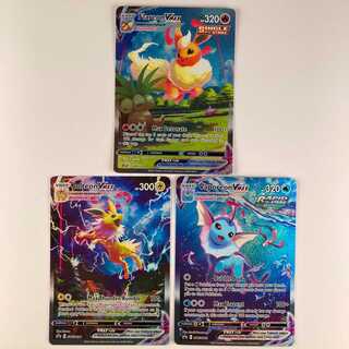 Summer Pocketka English version Flareon/Vaporeon/Jolteon 3-card set 3枚