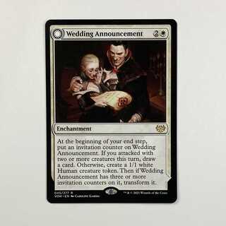 English Wedding Announcement