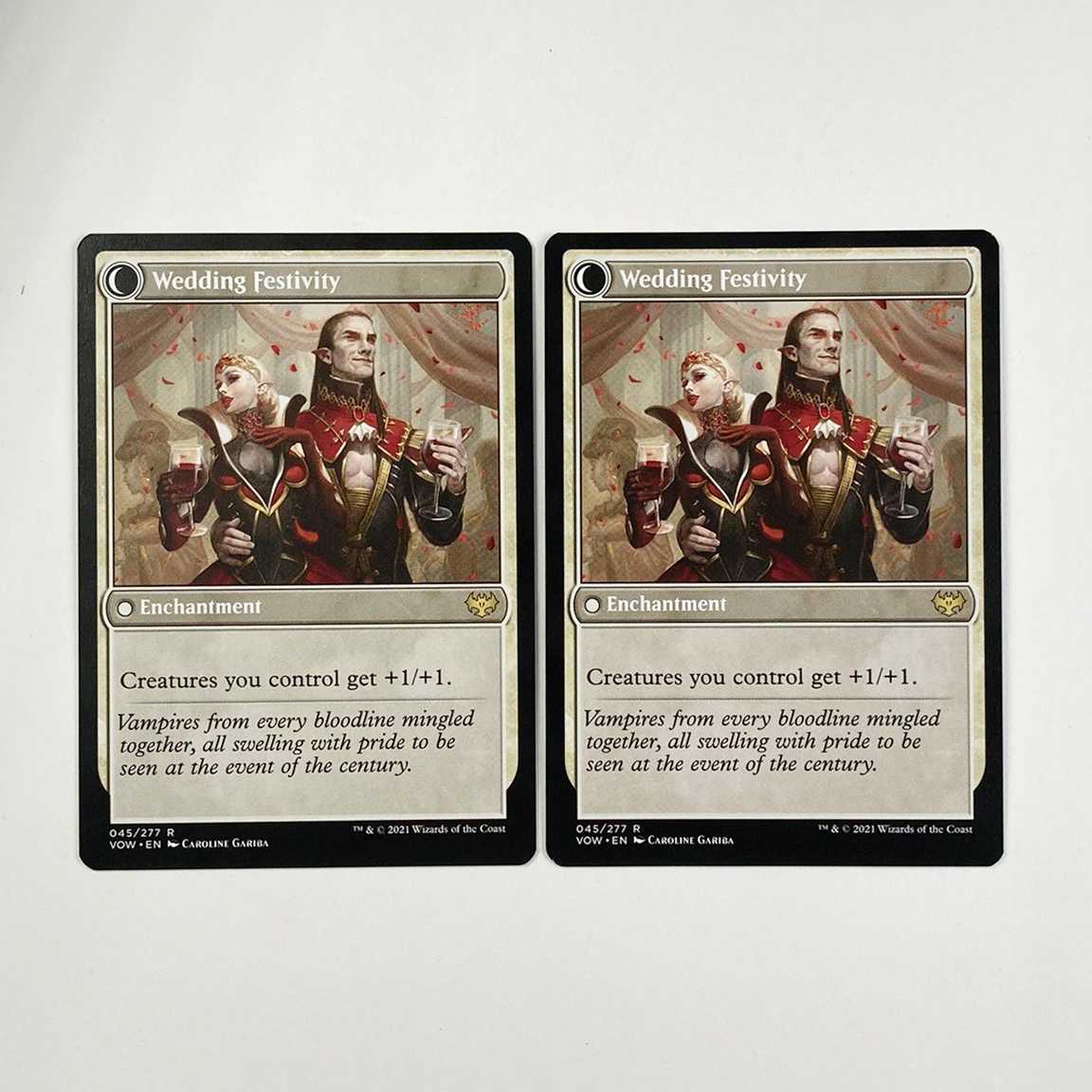 English Wedding Announcement Set of 2