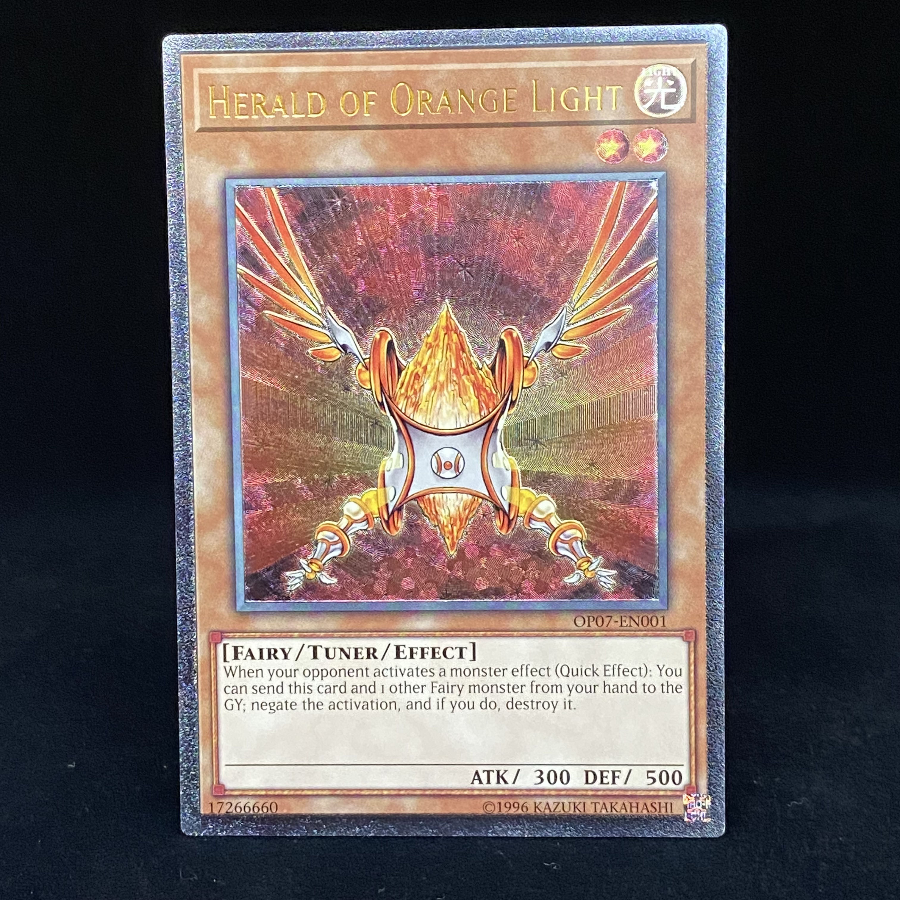 Herald of Orange Light EU English Relief Ultimate Rare OP07