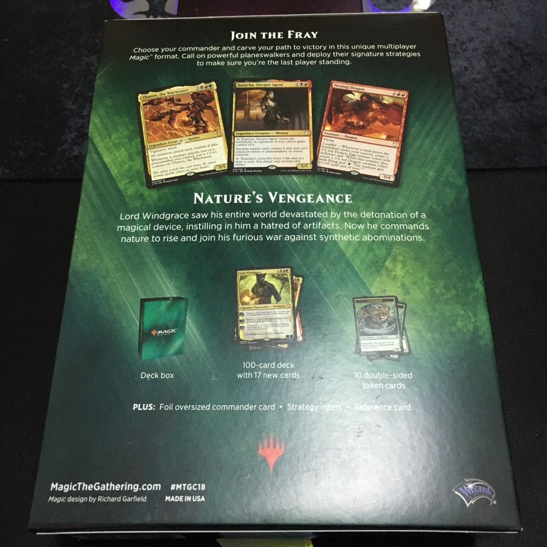 統率者2018自然界の復讐　英語版未開封