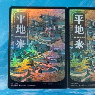 MTG foil 2 sheets Plains