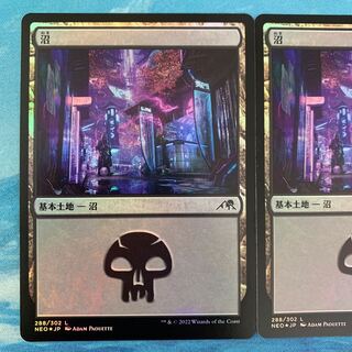 MTG foil 2 sheets Swamp