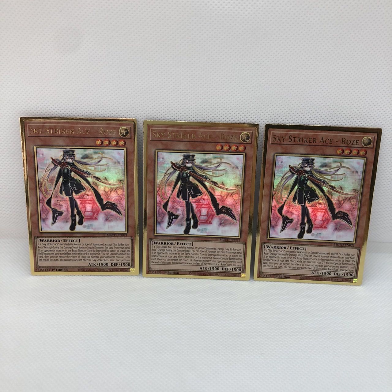 遊戯王　英語版　 閃刀姫-ロゼ　 プレミアムゴールドレア　3枚