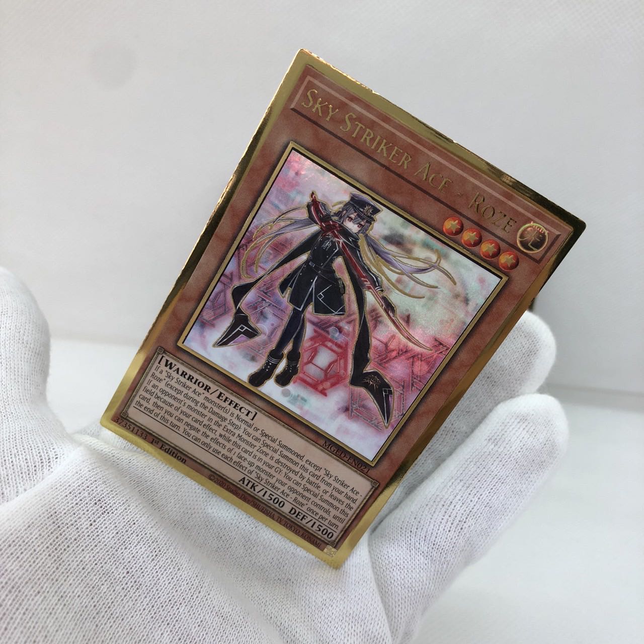 遊戯王　英語版　 閃刀姫-ロゼ　 プレミアムゴールドレア　3枚