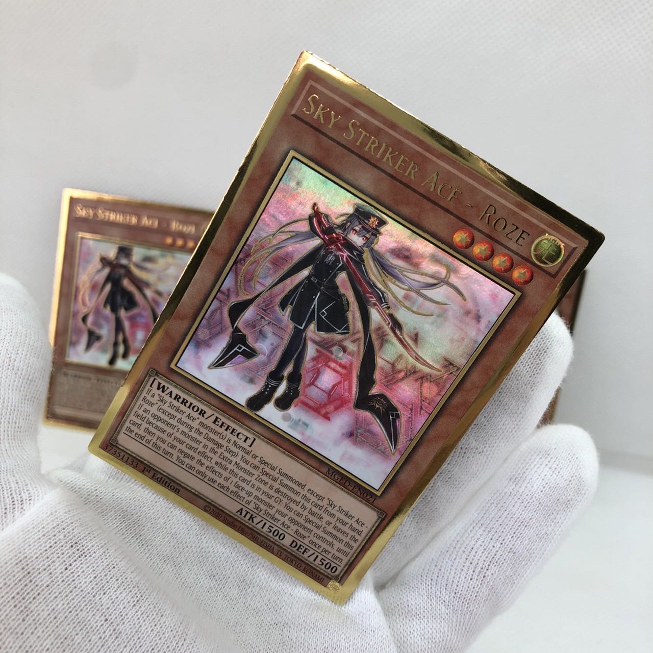 遊戯王　英語版　 閃刀姫-ロゼ　 プレミアムゴールドレア　3枚