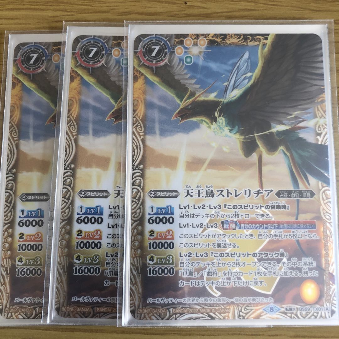 3 pieces of Tennozori Strelitzia 3枚