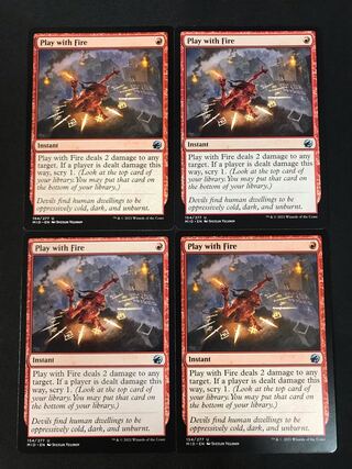 Play with Fire/Play with Fire English 4 sheets Near Mint
