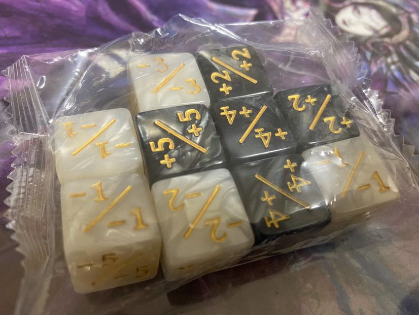 +1/+1, -1/-1 Correction Dice Counter 5 each (set of 10)